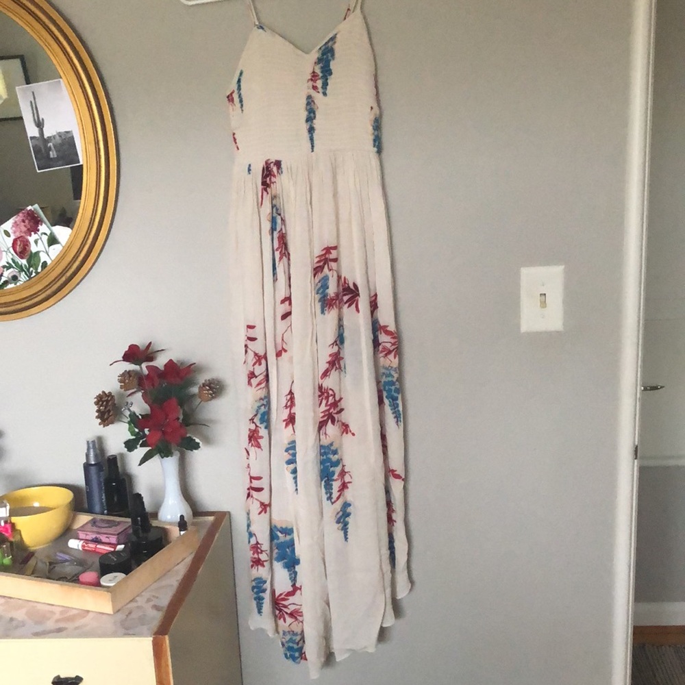 NWOT Free People Beau Smocked Printed Slip - Picture 8 of 11